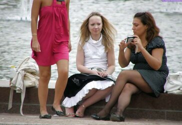 Upskirt bevy