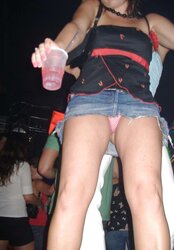 Voyeur candid upskirt downblouse g-strings bosom gams cabooses