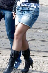 In The Streets 104 - Killer Denim Miniskirts