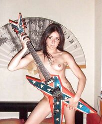 Rocker Woman Naked At Home