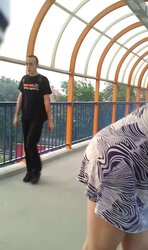Taunting on ride bridge