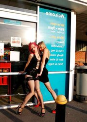 Insatiable British Slags go Out to Play
