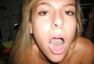 JUNGE GEILE SCHLAMPEN LIEBEN SPERMA IM GESICHT