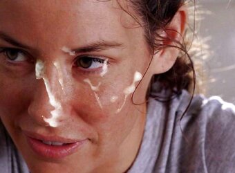 Evangeline Lilly Facial Cumshot