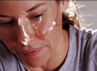 Evangeline Lilly Facial Cumshot