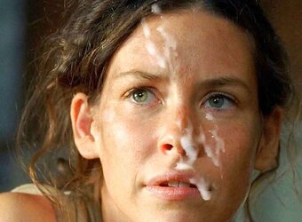 Evangeline Lilly Facial Cumshot