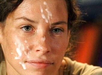 Evangeline Lilly Facial Cumshot
