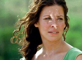 Evangeline Lilly Facial Cumshot