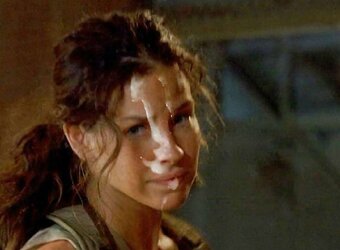 Evangeline Lilly Facial Cumshot