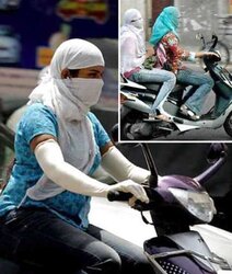 Motorcycles hijab niqab jilba arab turbanli tudung paki