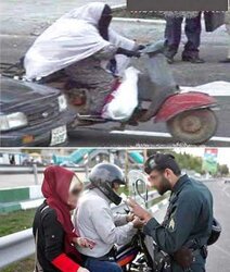 Motorcycles hijab niqab jilba arab turbanli tudung paki