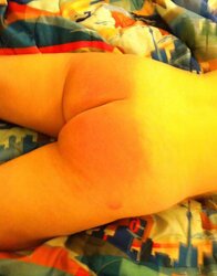 Various Photos of her smacked backside