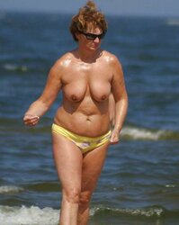 Mature on the beach