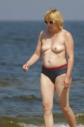 Mature on the beach