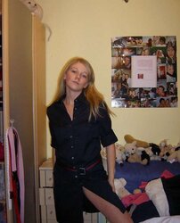 Blond damsel gets nude