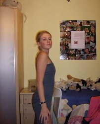 Blond damsel gets nude