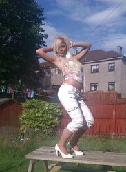 Scottish blond chav mega-slut part