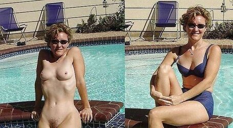 Clothed Disrobed! Granny mature!