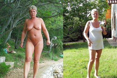 Clothed Disrobed! Granny mature!