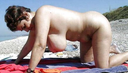 Magnificent Beach Matures and Grannies three by Voyeur TROC