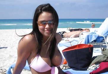Swimsuit women with ginormous titties