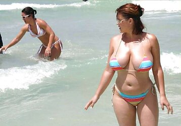 Swimsuit women with ginormous titties