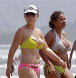 Swimsuit women with ginormous titties