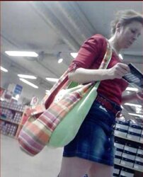 She gets rear end for my hidden cam! yeah i am fortunate!