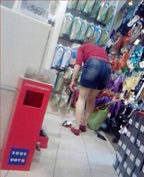 She gets rear end for my hidden cam! yeah i am fortunate!