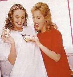 Food struggle inbetween 2 steaming dolls