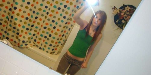 Lovely fleshy teenie selfshots