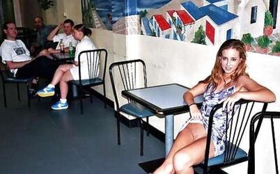 Demonstrating and upskirt exhibit