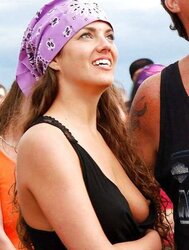 Demonstrating and upskirt exhibit