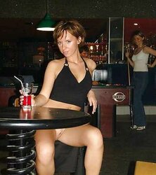 Demonstrating and upskirt exhibit