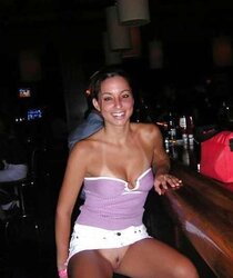 Demonstrating and upskirt exhibit