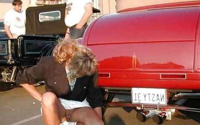 Demonstrating and upskirt exhibit