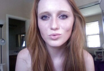 Steamy Redhead Teenager Self Shot Part