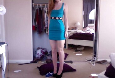 Steamy Redhead Teenager Self Shot Part