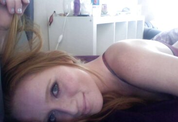 Steamy Redhead Teenager Self Shot Part