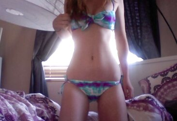 Steamy Redhead Teenager Self Shot Part
