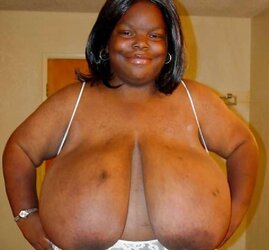Ample dark-hued areolas ----yam-sized bevy---- part