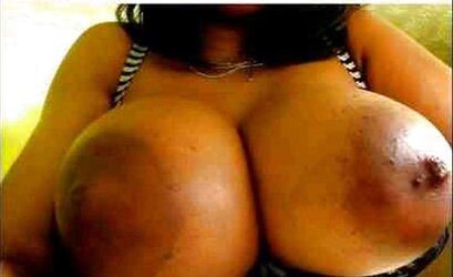 Ample dark-hued areolas ----yam-sized bevy---- part