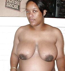 Ample dark-hued areolas ----yam-sized bevy---- part