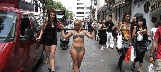 Restrain Bondage in Public