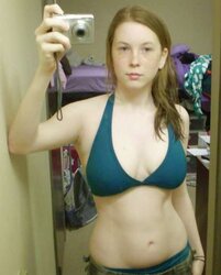 Bikini swimsuit brassiere plumper mature clothed teenager hefty melons