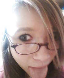 Adorable nerdy teenager