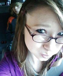 Adorable nerdy teenager