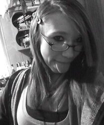Adorable nerdy teenager