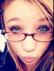 Adorable nerdy teenager