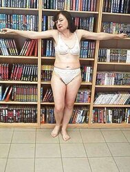 Librarian old mega-slut.